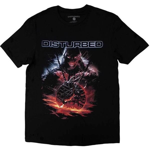 Disturbed - Maglietta "European Tour '23"" Per Uomo/Donna Unisex RO11000 (S) (Nero)"-image