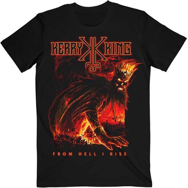 Kerry King - Maglietta "From Hell I Rise Hell King"" Per Uomo/Donna Unisex RO11037 (M) (Nero)"-image