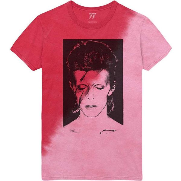 David Bowie - Maglietta "Aladdin Sane"" Per Uomo/Donna Unisex RO11018 (L) (Rosso)"-image