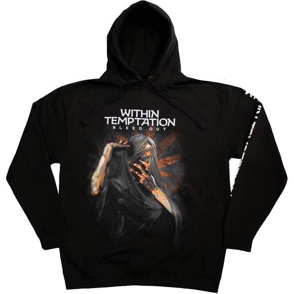 Within Temptation - Felpa Con Cappuccio "Bleed Out"" Per Uomo/Donna Unisex RO11137 (Xxl) (Nero)"-image