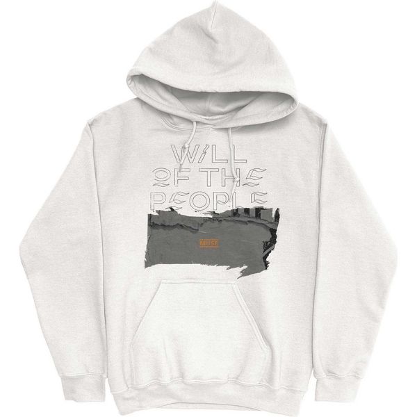 Muse - Felpa Con Cappuccio "Will Of The People"" Per Uomo/Donna Unisex RO3152 (Xxl) (Bianco)"-image