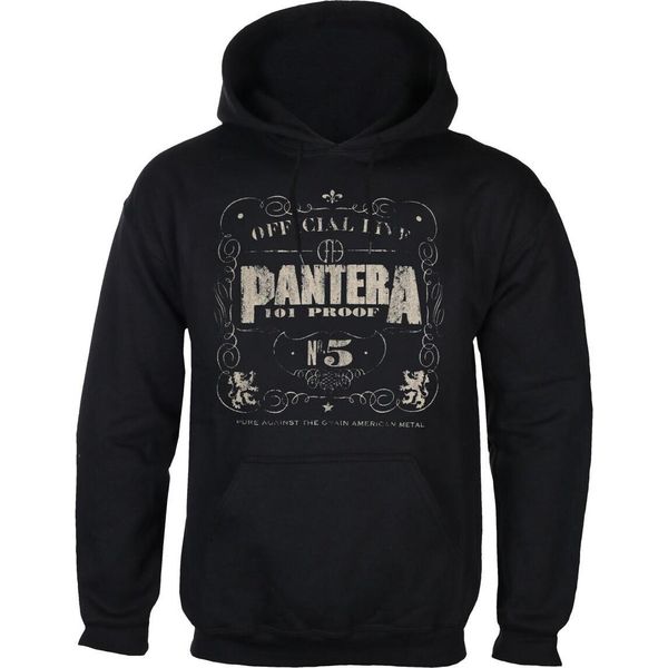 Pantera - Felpa Con Cappuccio "101 Proof"" Per Uomo/Donna Unisex RO2567 (M) (Nero)"-image