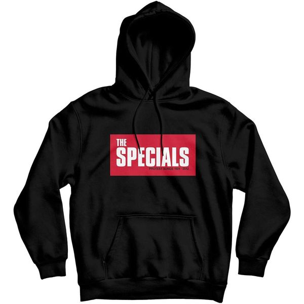 The Specials - Felpa Con Cappuccio "Protest Songs"" Per Uomo/Donna Unisex RO3186 (S) (Nero)"-image