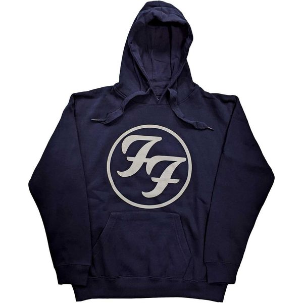 Foo Fighters - Felpa Con Cappuccio Per Uomo/Donna Unisex RO5285 (Xl) (Blu Navy)-image