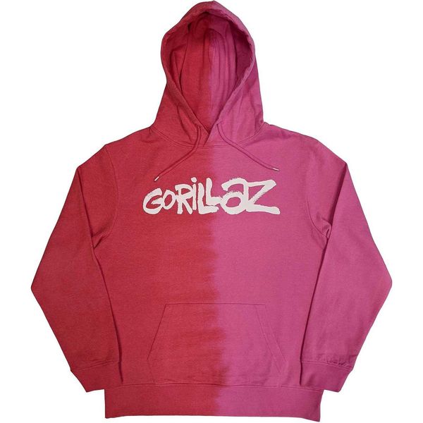 Gorillaz - Felpa Con Cappuccio Logo Per Uomo/Donna Unisex RO9440 (L) (Rosso)-image