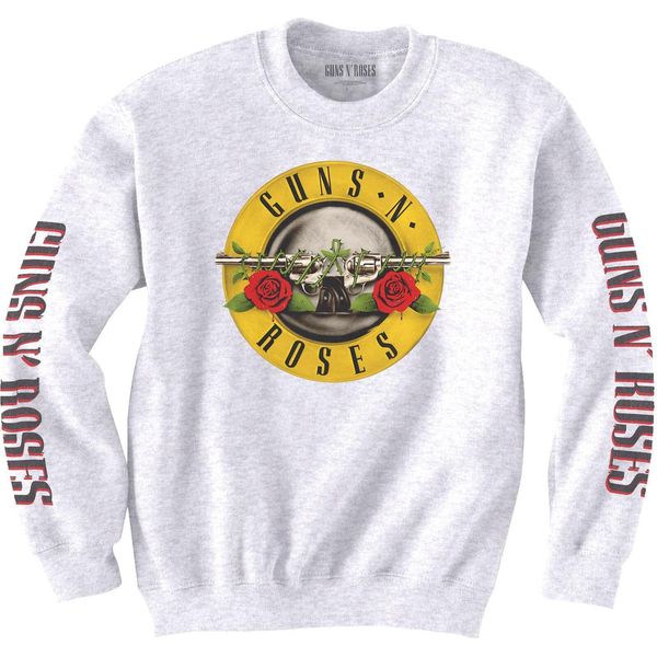 Guns N Roses - Felpa Logo "Classic"" Per Uomo/Donna Unisex RO676 (Xl) (Bianco)"-image
