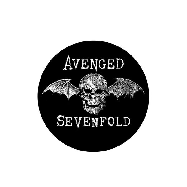 Avenged Sevenfold - Tappetino Per Giradischi "Death Bat"", Astronaut 2-Pack RO9009 (Taglia Unica) (Nero/Bianco)"-image