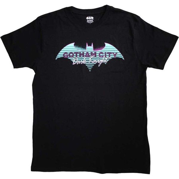 Batman: Il Cavaliere Oscuro - Maglietta "Gotham City"" Per Uomo/Donna Unisex RO11163 (L) (Nero)"-image