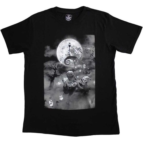 The Nightmare Before Christmas - Maglietta Da Uomo/Donna Unisex RO11143 (M) (Nero)-image
