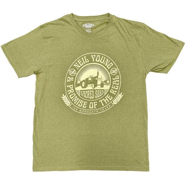 Neil Young - Maglietta Uomo/Donna Unisex RO11055 (S) (Verde)-image