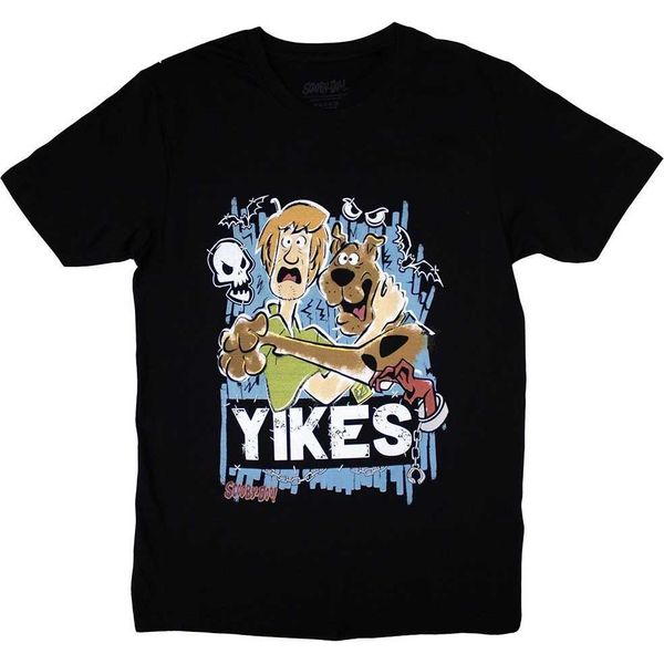 Scooby Doo - "Yikes!"" Maglietta Da Uomo/Donna Unisex RO11153 (S) (Nero)"-image