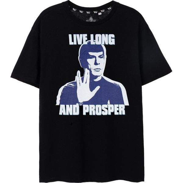Star Trek - Maglietta "Live Long And Prosper"" Da Uomo NS8128 (Xxl) (Nero)"-image