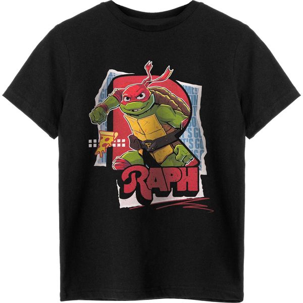 Teenage Mutant Ninja Turtles - Maglietta Da Ragazzo A Maniche Corte NS8312 (116) (Nero)-image