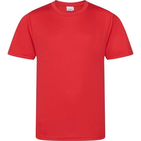 Awdis Cool - Maglietta "Smooth"" Per Bambini RW10054 (104) (Rosso Fuoco)"-image