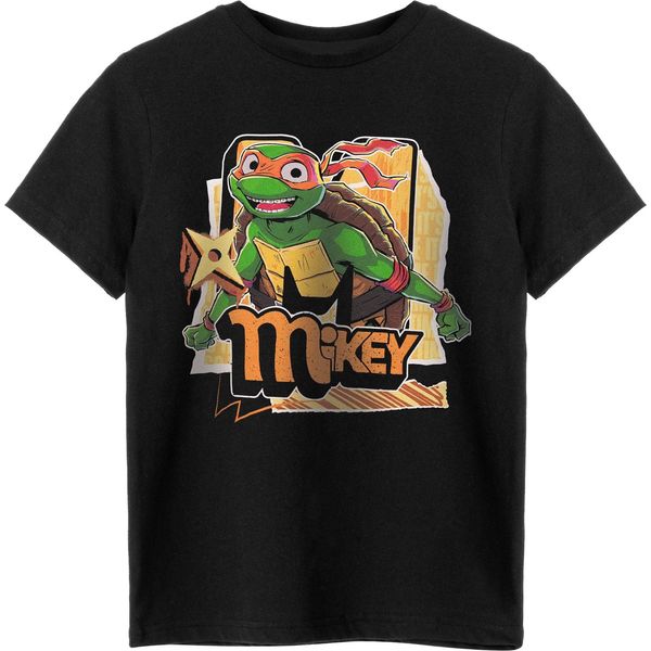 Teenage Mutant Ninja Turtles - Maglietta Per Bambini A Maniche Corte NS8315 (158-164) (Nero)-image