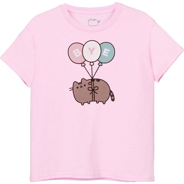 Pusheen - Maglietta "Bye"" Per Bambina A Maniche Corte NS8181 (158-164) (Rosa)"-image
