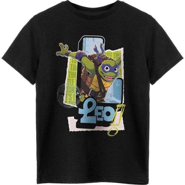 Teenage Mutant Ninja Turtles - Maglietta Da Ragazzo A Maniche Corte NS8316 (140) (Nero)-image