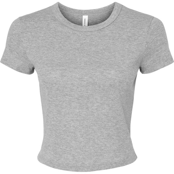 Bella + Canvas - Top Corto Da Donna RW10057 (Xxl) (Grigio Atletico)-image