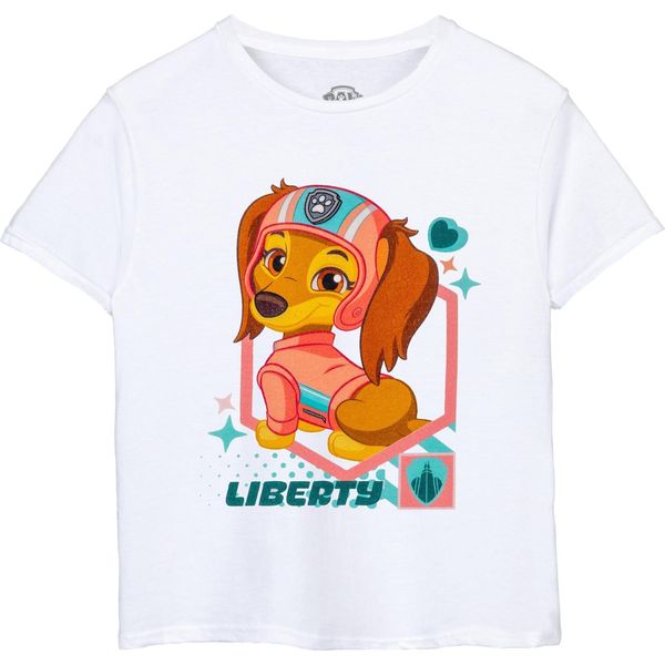 Paw Patrol - Maglietta "Liberty"" Per Bambina NS8388 (128) (Bianco)"-image