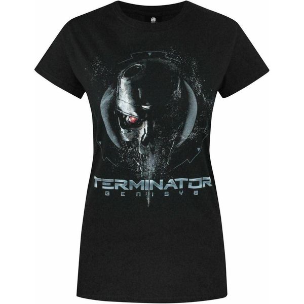 Terminator: Genisys - Maglietta "Endoskeleton"" Da Donna NS8399 (L) (Nero)"-image