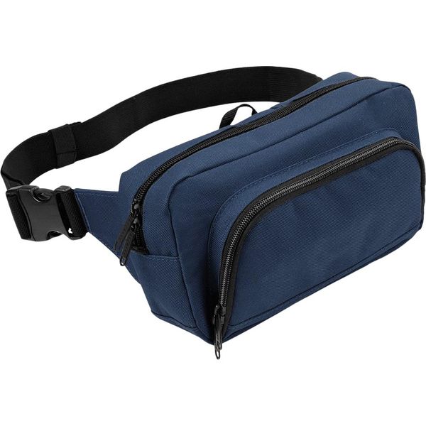 Bagbase Borsa Da Cintura / Bum Bag, 2,5 Litri (2 Pezzi/Confezione) RW6780 (Taglia Unica) (Blu Navy)-image