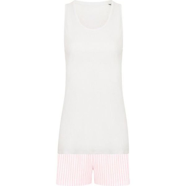 Towel City - Pigiama Con Pantaloncini Da Donna RW10198 (38 It) (Bianco/Rosa)-image
