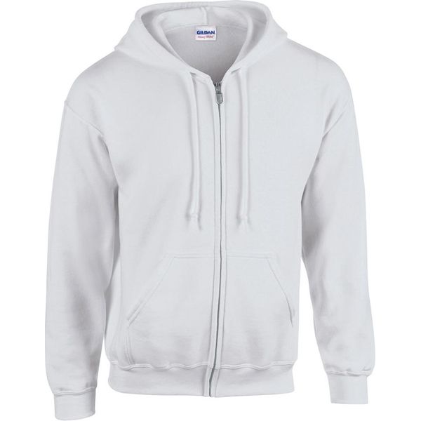 Gildan - Felpa Con Cappuccio A Zip Intera Da Uomo PC6649 (L) (Ash)-image