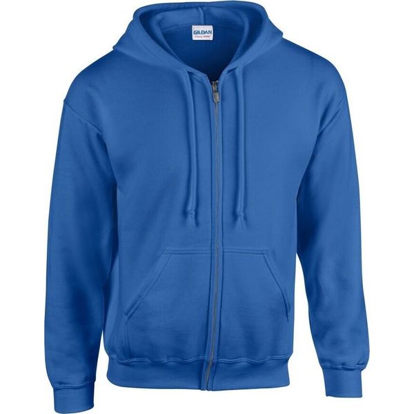 Gildan - Felpa Con Cappuccio A Zip Intera Da Uomo PC6649 (Xl) (Blu Reale)-image