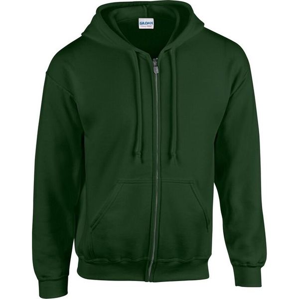 Gildan - Felpa Con Cappuccio A Zip Intera Da Uomo PC6649 (Xxl) (Verde Abete)-image