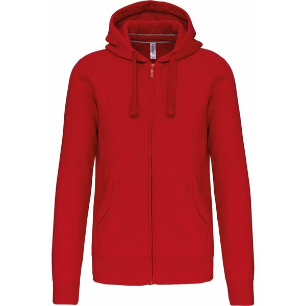 Kariban - Felpa Con Cappuccio Con Zip A Tutta Lunghezza Per Uomo/Donna Unisex PC6889 (Xxl) (Rosso)-image