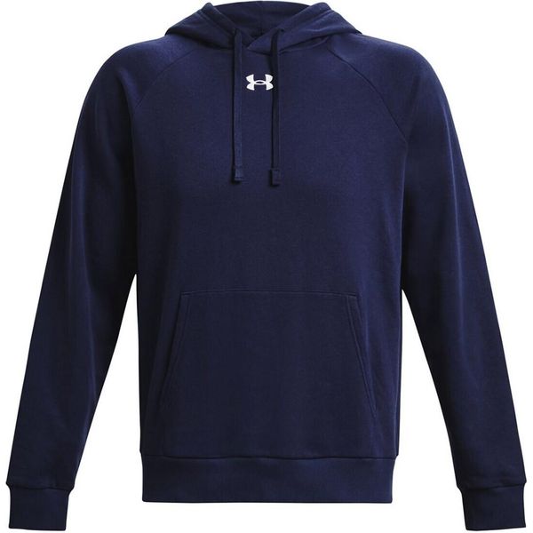 Under Armour - Felpa Con Cappuccio "Rival"" Per Uomo/Donna Unisex RW9571 (3XL) (Blu Notte/Bianco)"-image