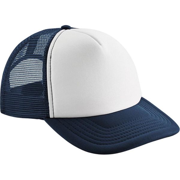 Beechfield - Cappello Trucker Snapback PC7043 (Taglia Unica) (Navy/Bianco)-image