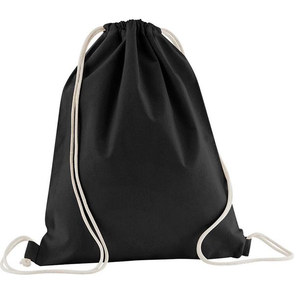 Westford Mill - Borsa Da Ginnastica In Cotone Organico RW9875 (Taglia Unica) (Nero)-image
