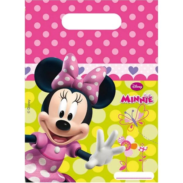 Disney - Sacchetti Per Feste "Minnie Mouse"" Confezione Da 6 SG34283 (Taglia Unica) (Colorato)"-image