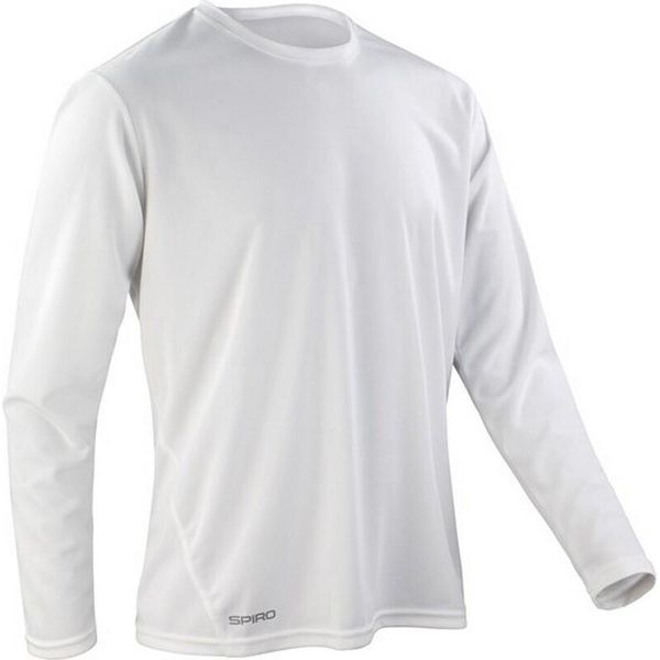 Spiro - T-Shirt "Performance"" Da Uomo A Maniche Lunghe PC7234 (L) (Bianco)"-image