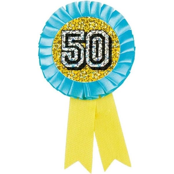 Boland - Disegno Olografico - Distintivo, 50° - Lamina SG35052 (Taglia Unica) (Giallo/Blu)-image
