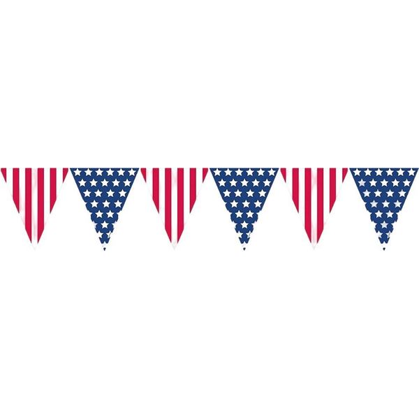 Amscan - "Stars & Stripes"" - Bandiere - Plastica SG35391 (Taglia Unica) (Rosso/Bianco/Blu)"-image