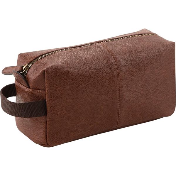 Quadra - Borsa Da Toilette "Nuhide"" PC7295 (Taglia Unica) (Marrone Chiaro)"-image