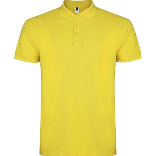 Roly - Polo "Star"" Da Uomo A Maniche Corte PF4346 (L) (Giallo)"-image