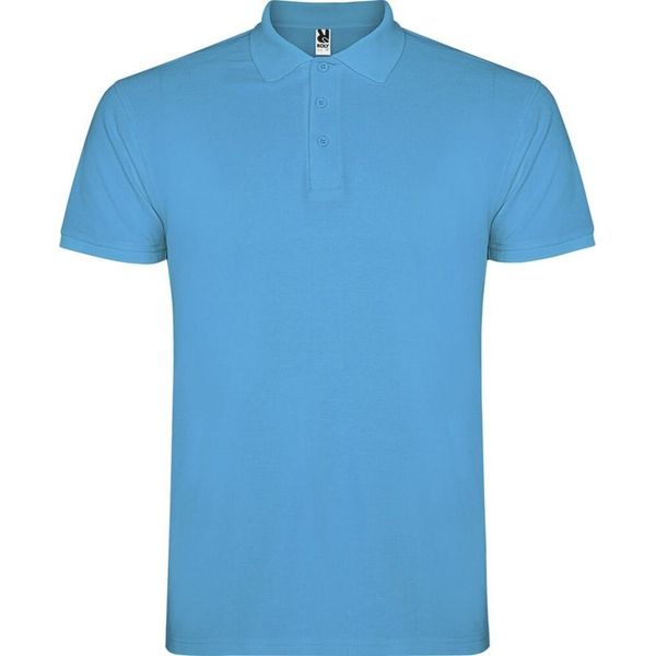 Roly - Polo "Star"" Da Uomo A Maniche Corte PF4346 (M) (Turchese)"-image