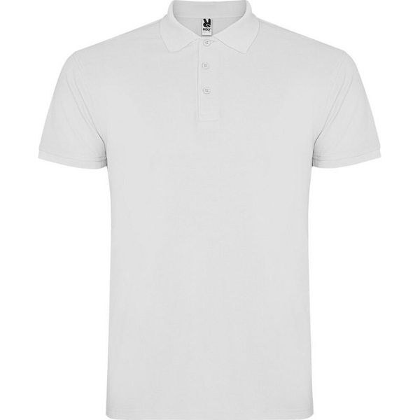Roly - Polo "Star"" Da Uomo A Maniche Corte PF4346 (L) (Bianco)"-image