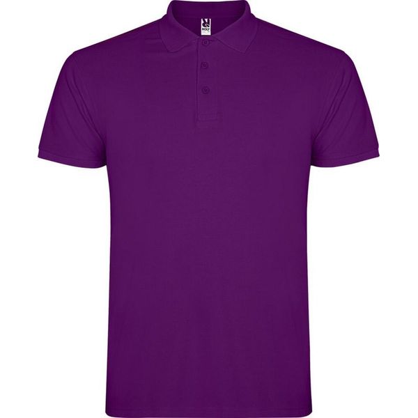 Roly - Polo "Star"" Da Uomo A Maniche Corte PF4346 (Xxl) (Viola)"-image