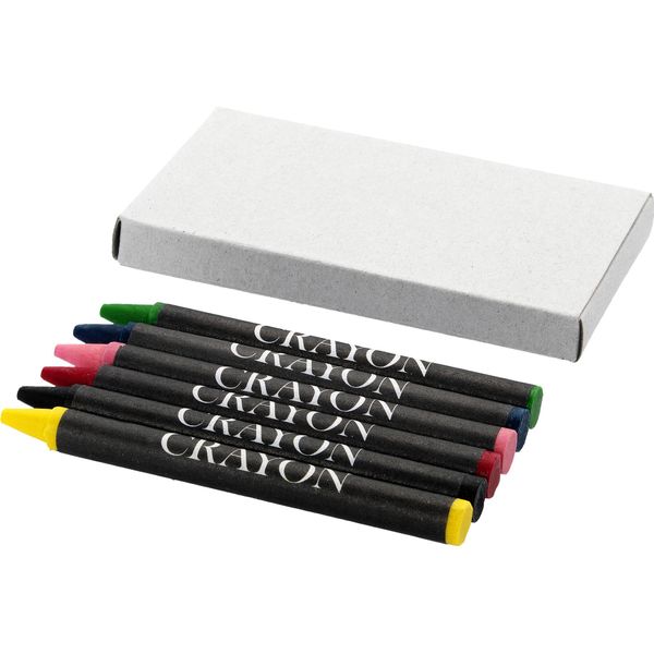 Bullet - Set Di Pastelli A Cera Da 6 Pezzi PF463 (Taglia Unica) (Grigio)-image