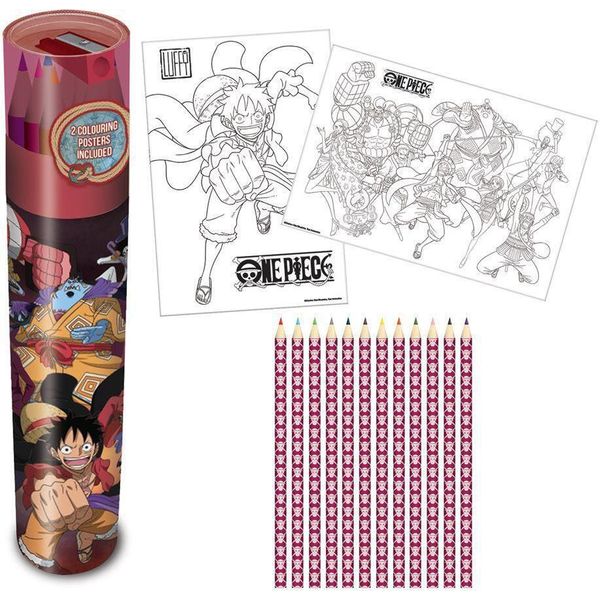 One Piece - Tubo Portamatite PM8556 (Taglia Unica) (Colorato)-image