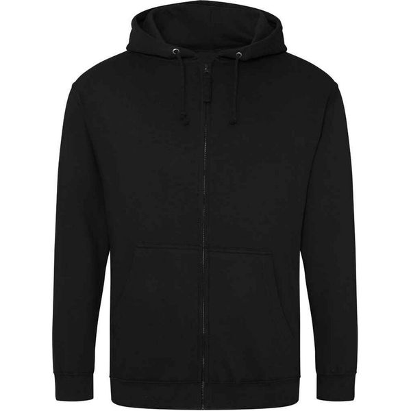 Awdis - Felpa Con Cappuccio E Zip Integrale Da Uomo PC5104 (Xxl) (Nero)-image