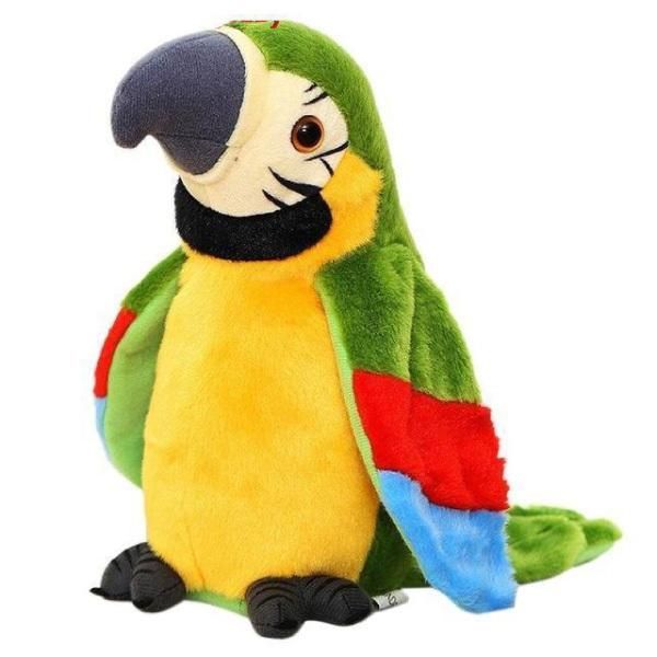 Pappagallo Parlante In Peluche Per Bambini E Neonati, Giocattolo Morbido Educativo – Pappagallo-image
