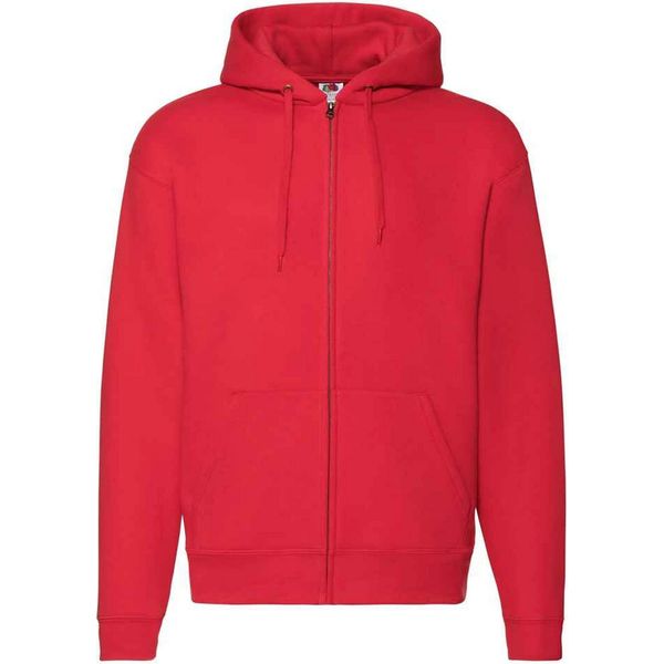 Fruit Of The Loom - Felpa Con Cappuccio "Premium"" Per Uomo/Donna Unisex PC5444 (Xxl) (Rosso)"-image