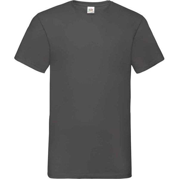 Fruit Of The Loom - T-Shirt "Value"" Con Scollo A V Da Uomo PC5548 (S) (Grigio Chiaro)"-image
