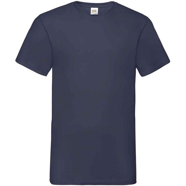 Fruit Of The Loom - T-Shirt "Value"" Con Scollo A V Per Uomo PC5548 (Xxl) (Blu Scuro)"-image