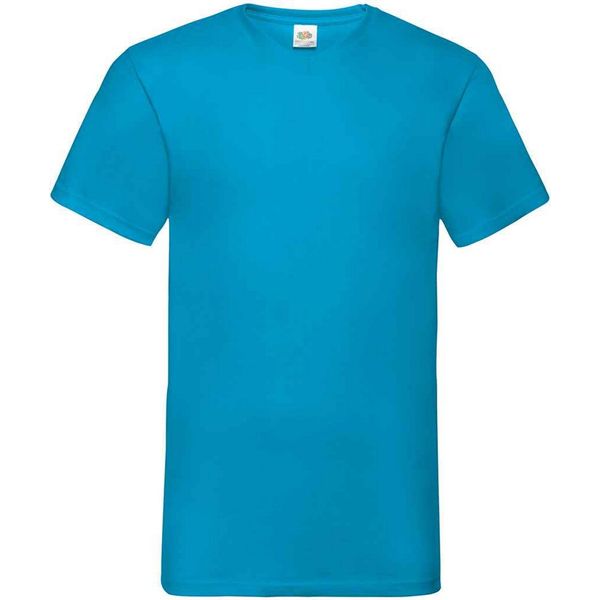 Fruit Of The Loom - Maglietta "Value"" Con Scollo A V Per Uomo PC5548 (Xxl) (Azzurro)"-image
